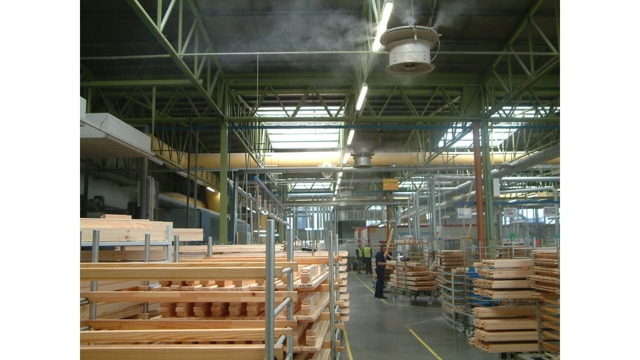 Humidification de l'air Condair dans l'industrie du bois